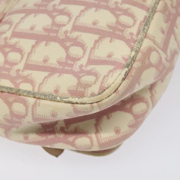 Christian Dior Trotter Canvas Shoulder Bag Silver Pink Auth yb749 - Picture 13 of 16